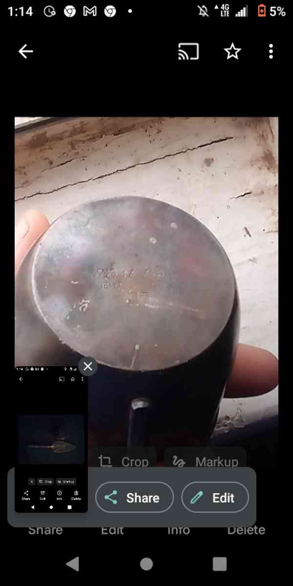 cake cutter plate and coffee cup brass 1847 bros - Abilene, Texas - FleaMarketBay