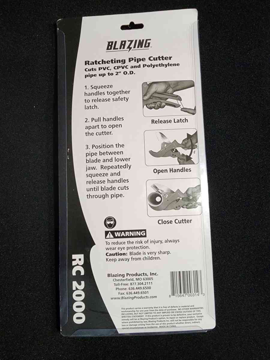 Ratcheting pipe cutter - Warrenton, Missouri - FleaMarketBay