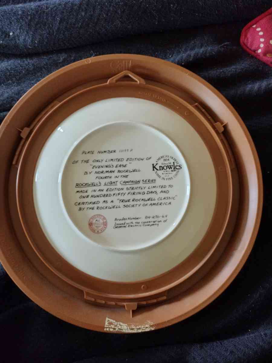 Norman Rockwell plates - Mansfield, Ohio