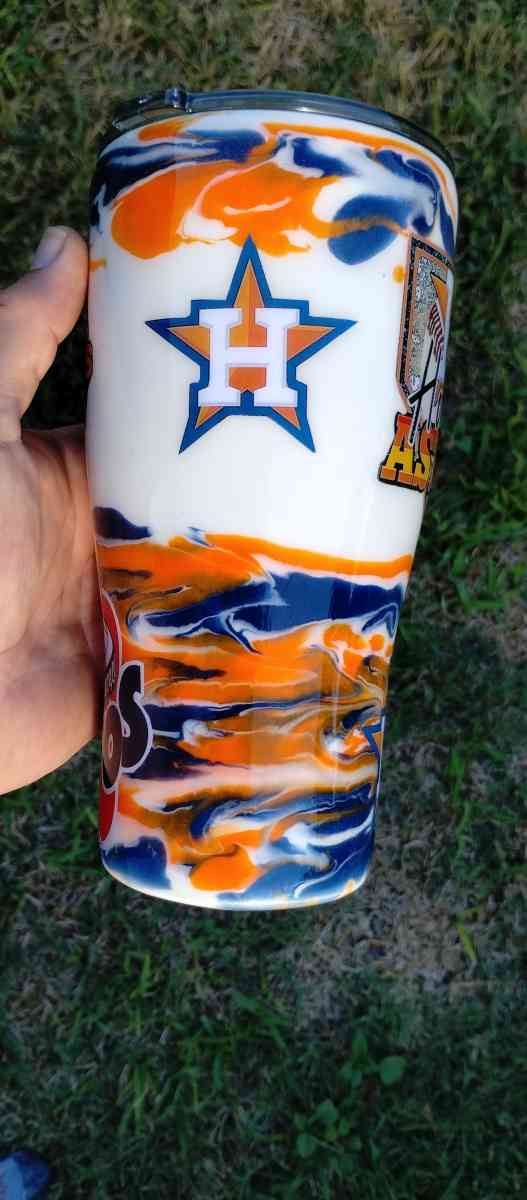 Houston Astros Stainless Steel Tumbler - Portland, Texas - FleaMarketBay