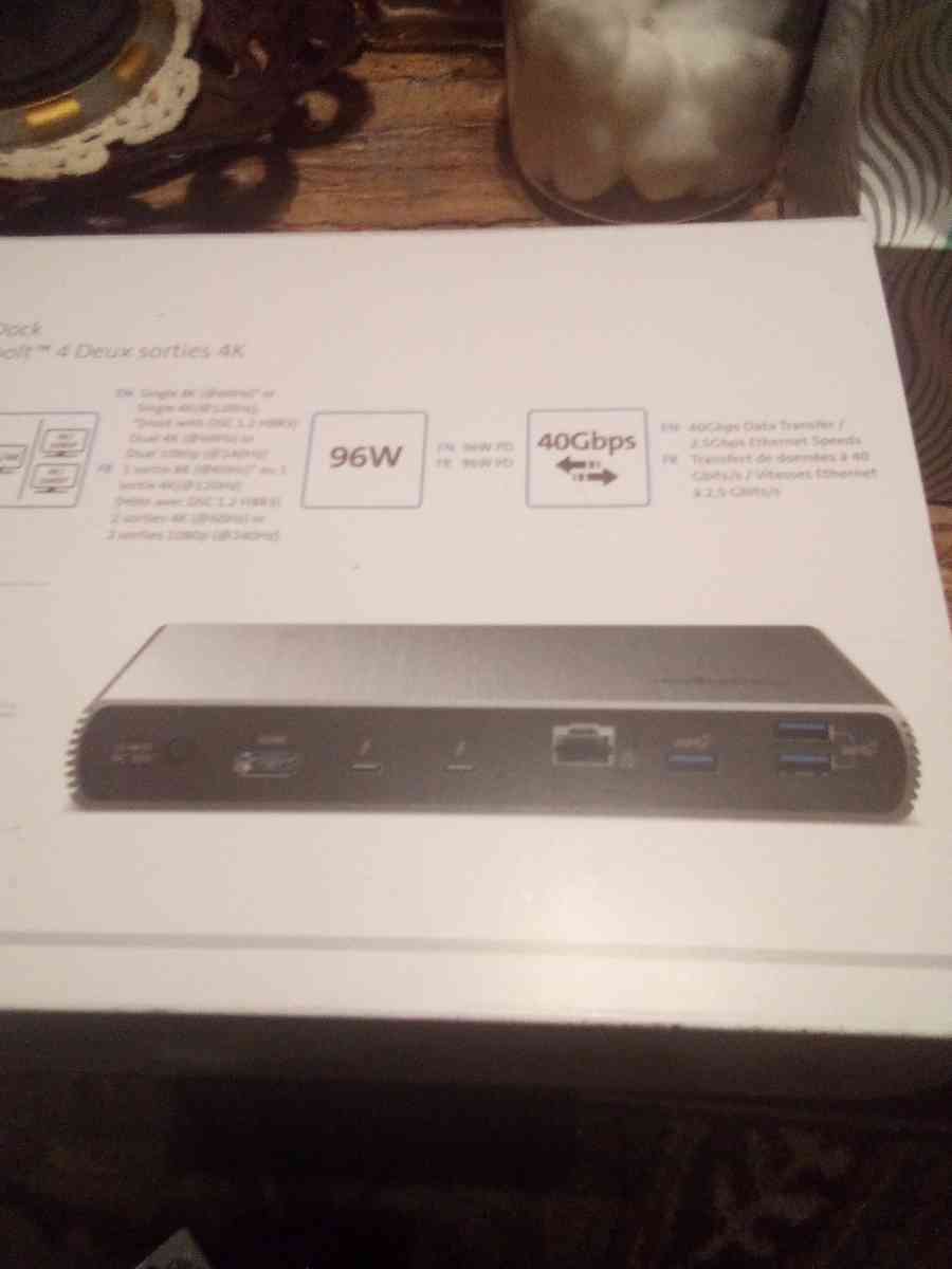 Kensington Thunderbolt 4 dual 4k dock station - Memphis, Tennessee - FleaMarketBay