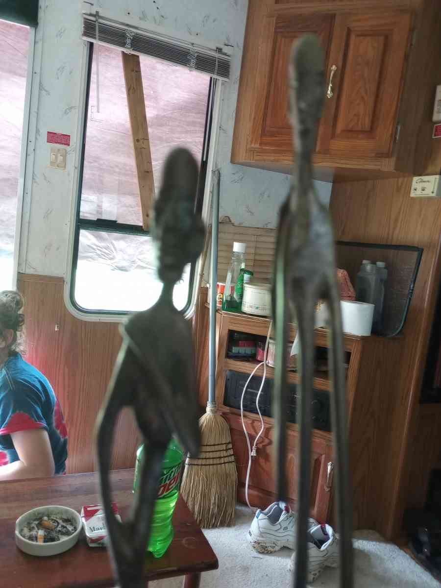 African bronze tall collection of 2 men made in India - Tellico Plains, Tennessee - FleaMarketBay