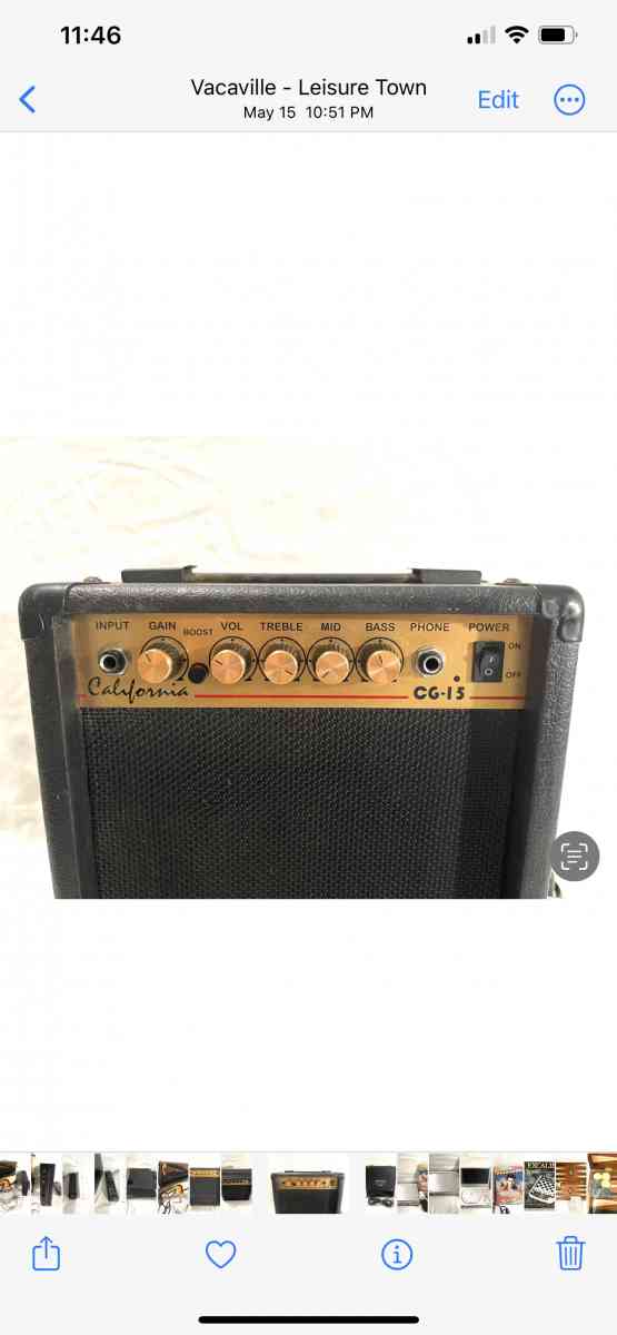 like new California brand amplifier with guitar chord - Vacaville, California - FleaMarketBay