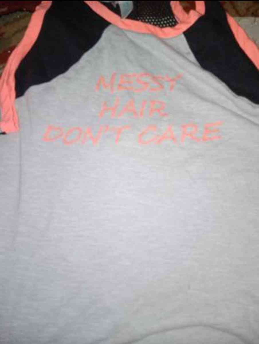 messy hair dont care shirt - Newport, Tennessee - FleaMarketBay