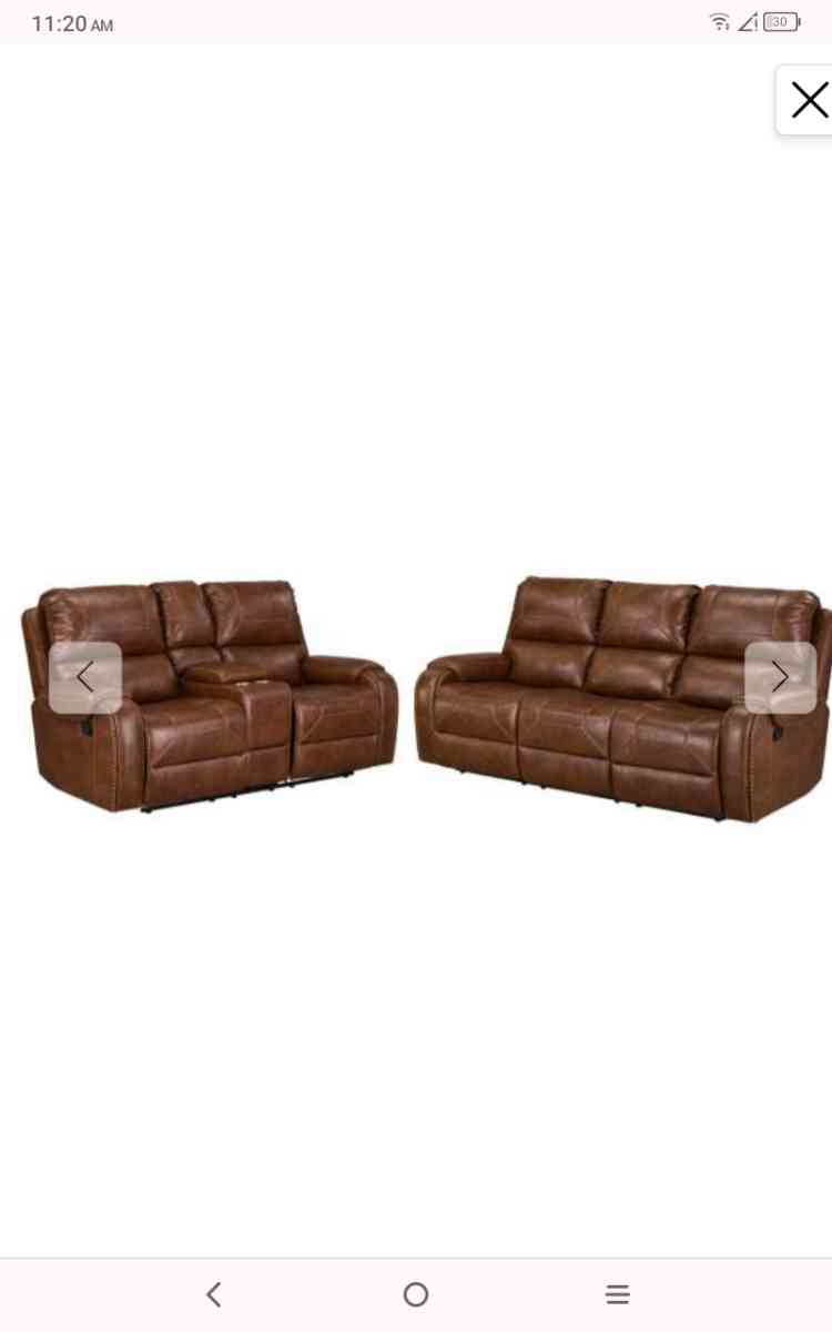 brown leather couches - Melbourne, Florida