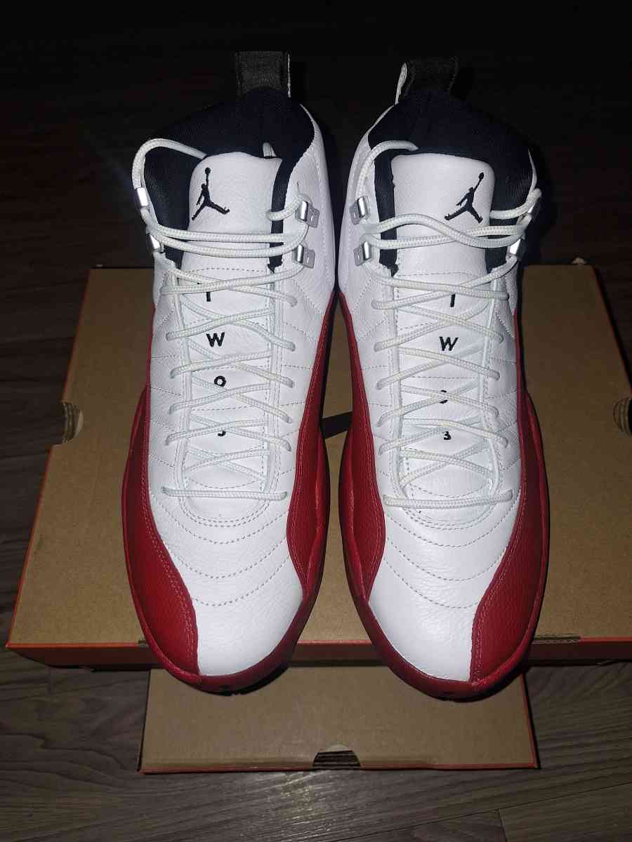 2 pairs of jordan 12s cherry Both size 12 - Fort Worth, Texas - FleaMarketBay