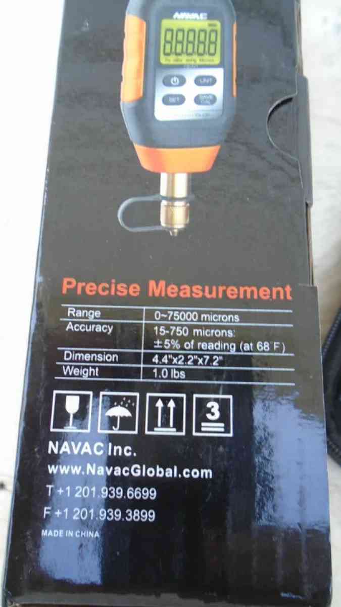 NAVAC NMV1  Digital Micron Vacuum Gauge - Lakeland, Florida - FleaMarketBay