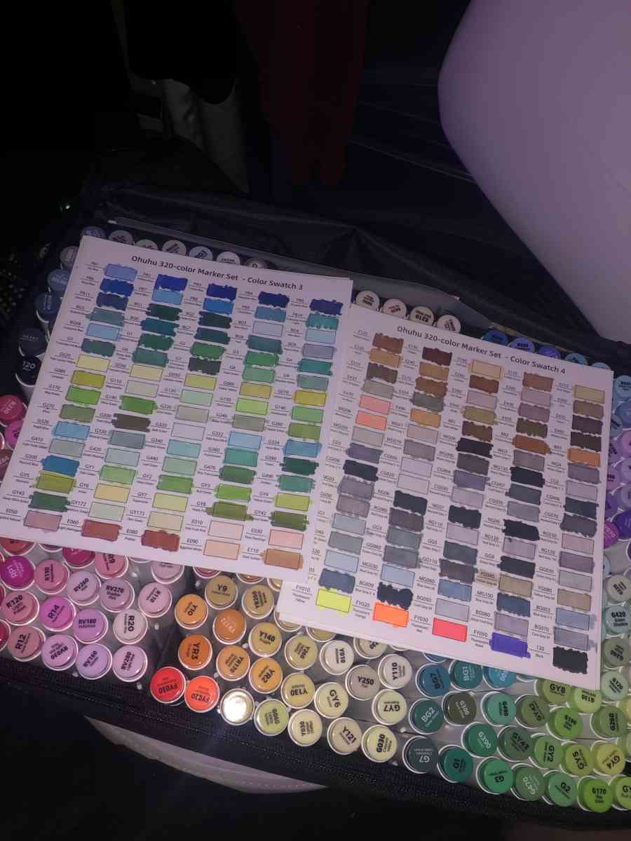 320 ohuhu markers - Citrus Heights, California - FleaMarketBay