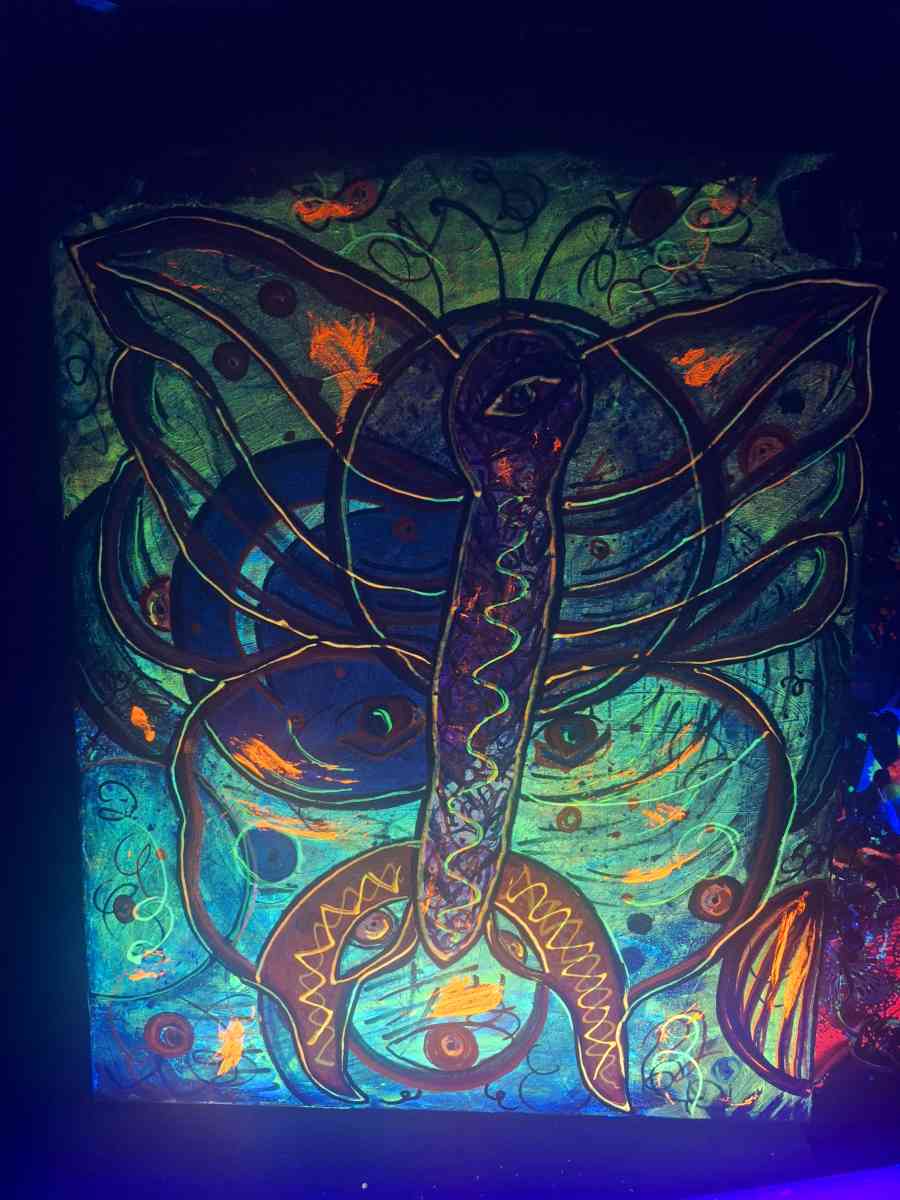 Abstract glow blacklist art canvas - Lawton, Oklahoma