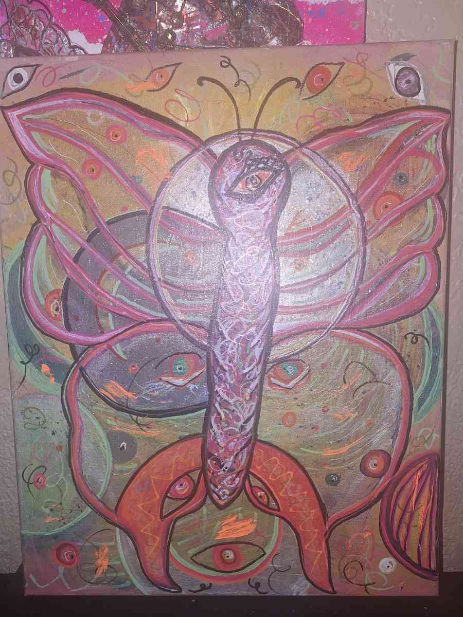 Abstract glow blacklist art canvas - Lawton, Oklahoma - FleaMarketBay