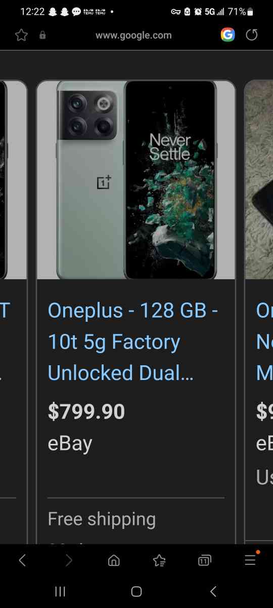 one Plus 10t 128gb - Chino, California - FleaMarketBay