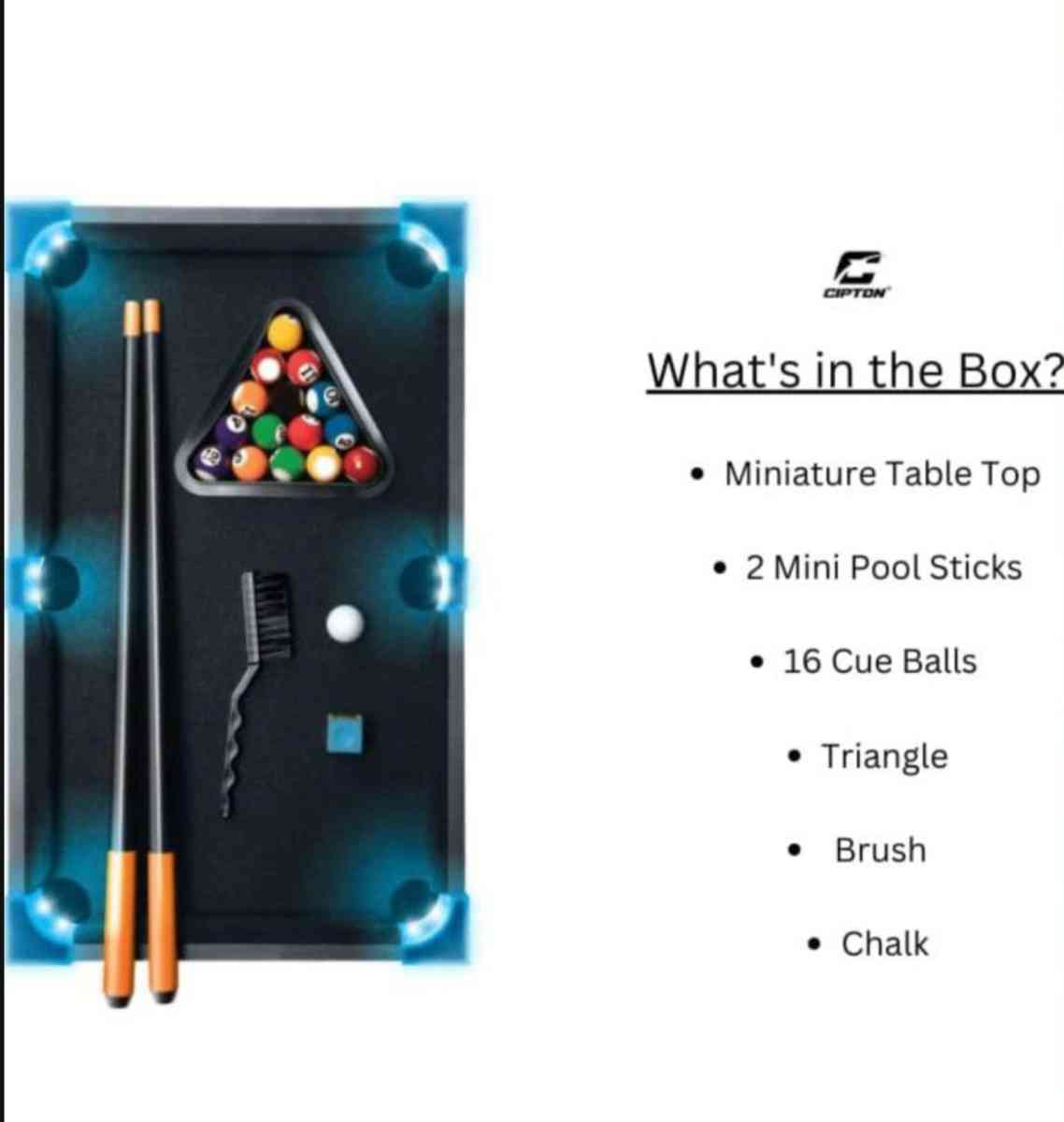 Cipton Small Table Top Games Pool Cipton Small Table Top Gam - Orlando, Florida - FleaMarketBay