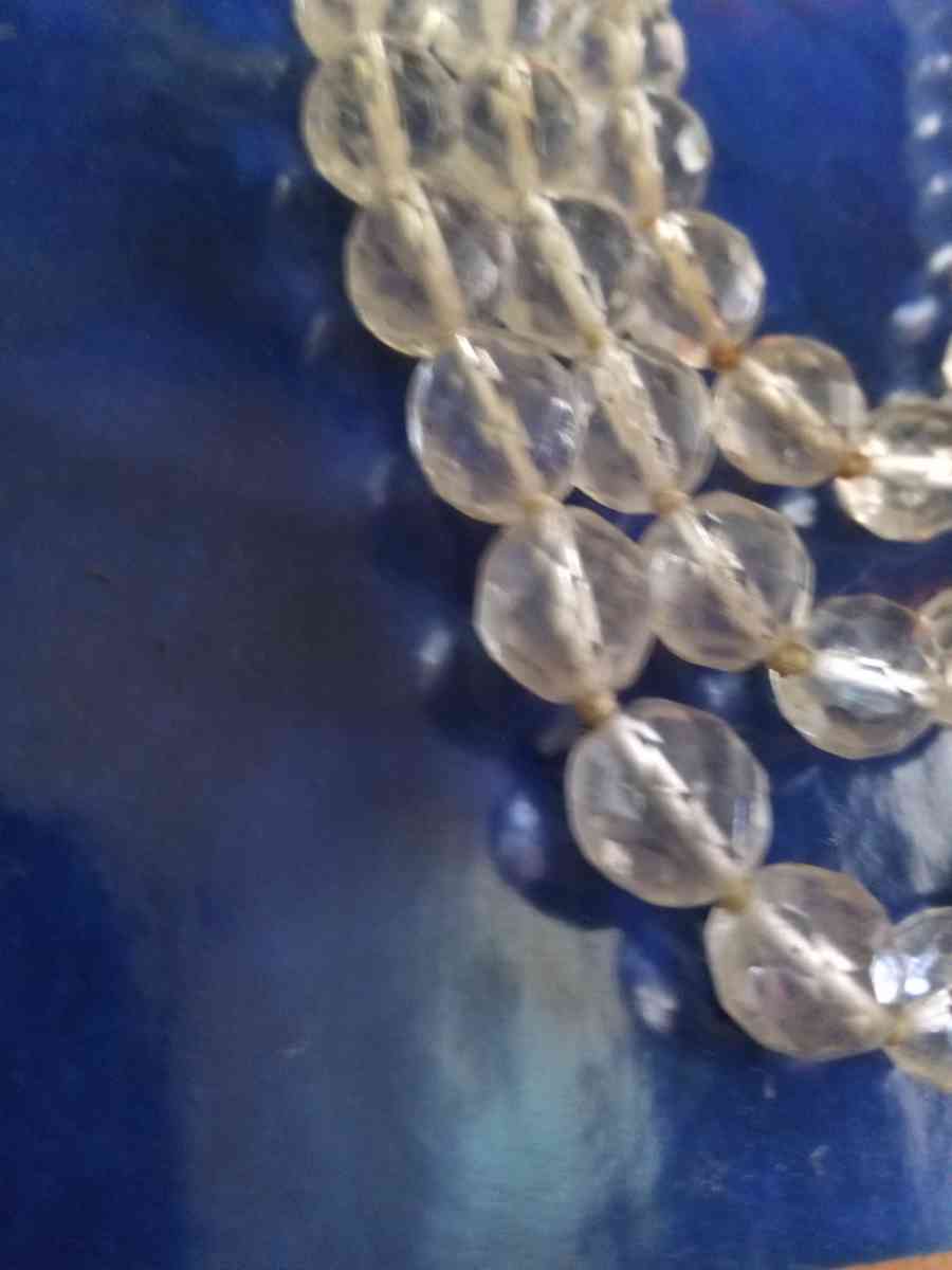 Les Bernard 3 Strand Crystal necklace - Pawtucket, Rhode Island - FleaMarketBay