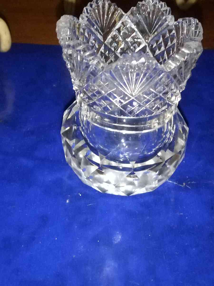 vintage Cut Glass Toothpick - Pawtucket, Rhode Island - FleaMarketBay