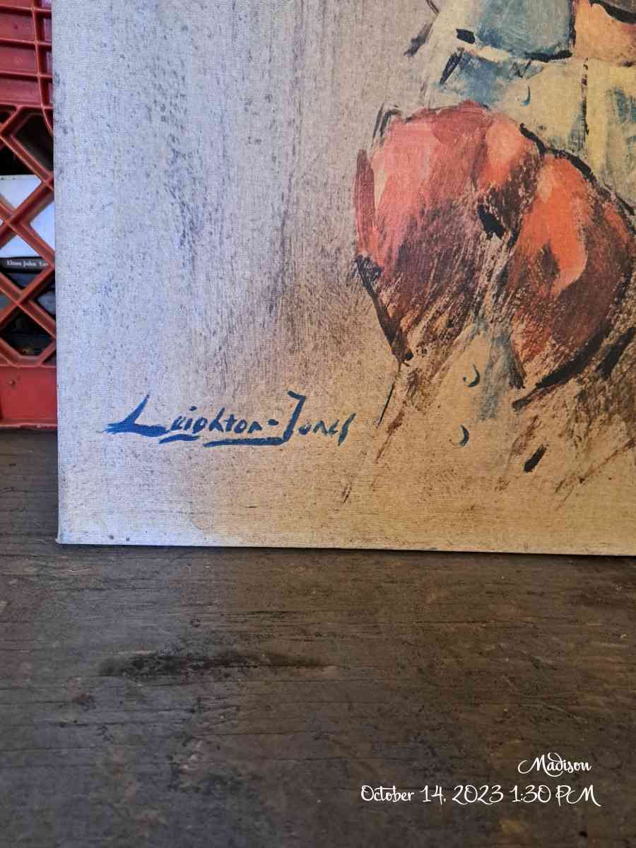 Clown painting by Leighton Jones - Hot Springs National Park, Arkansas - FleaMarketBay