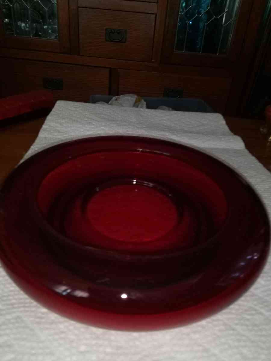 vintage Ruby bowl - Pawtucket, Rhode Island - FleaMarketBay
