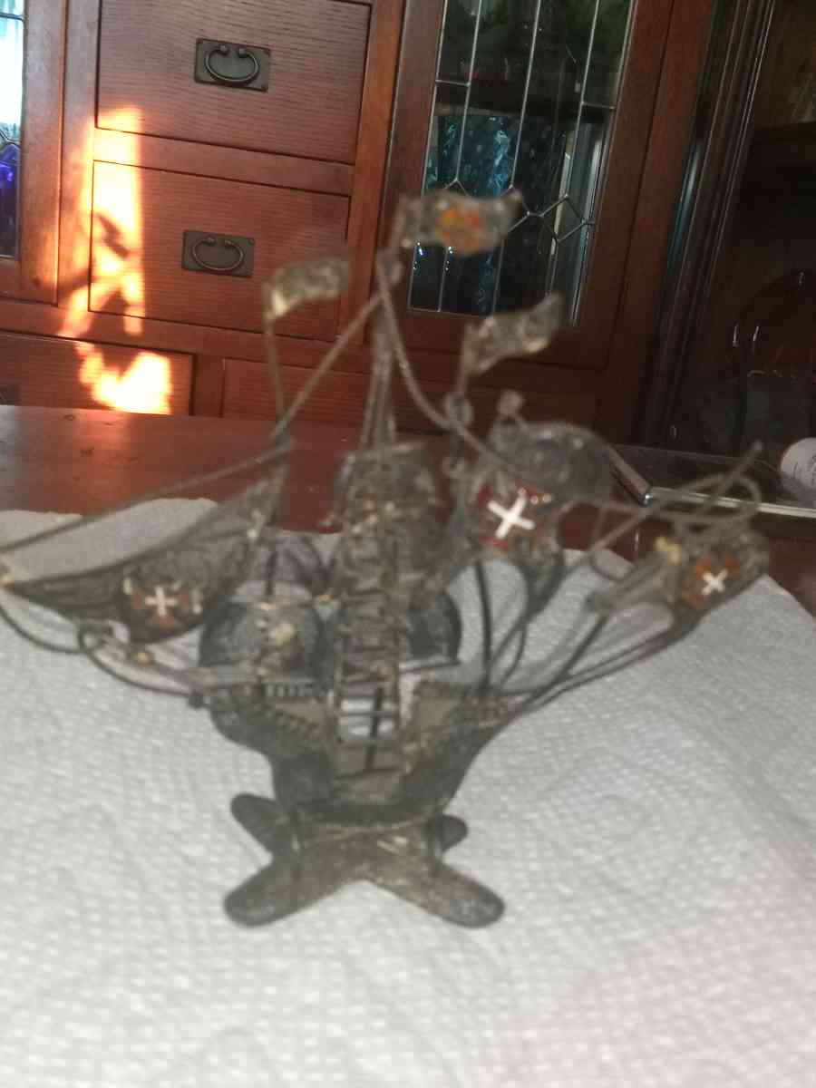 Sterling Filligree Ship - Pawtucket, Rhode Island - FleaMarketBay