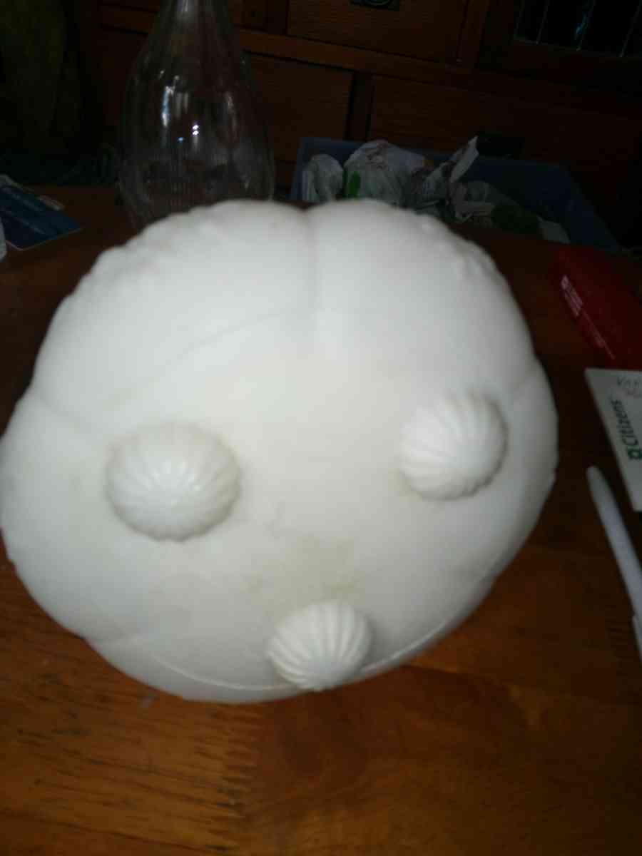 Victorian Embossed Milk glass Decanter - Pawtucket, Rhode Island - FleaMarketBay