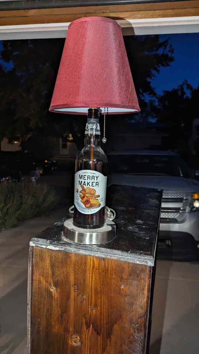 beer bottle lamp - Englewood, Colorado