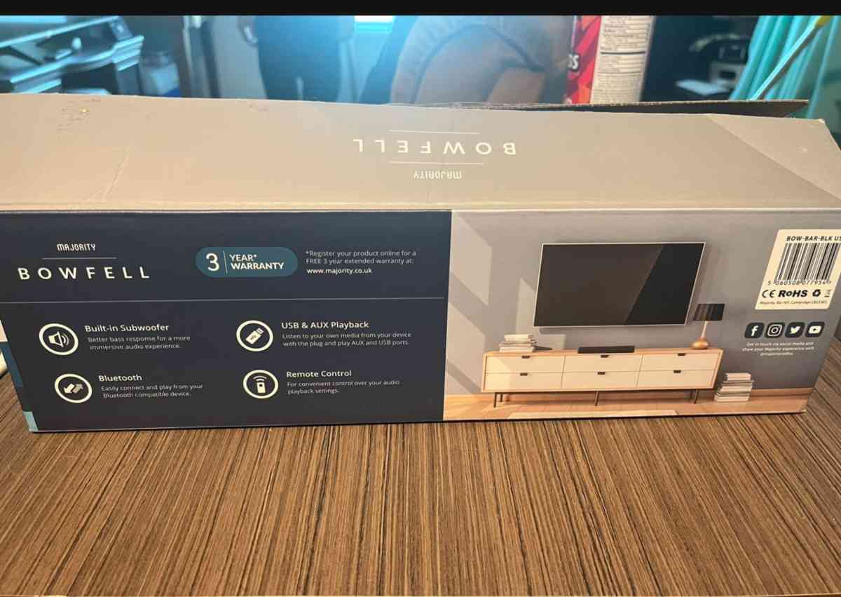 Majority Bowfell Compact Bluetooth Speaker Bar - Orlando, Florida - FleaMarketBay