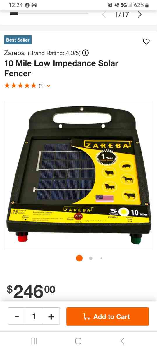 zareba 6 volt solar powered electric fence battery - Hardin, Texas - FleaMarketBay