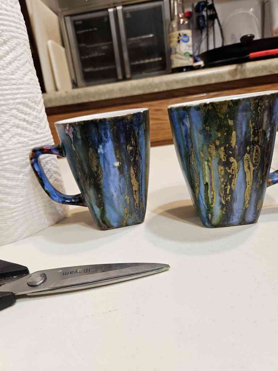 handpainted glass items and wood and stone sculptures - Coolidge, Arizona - FleaMarketBay