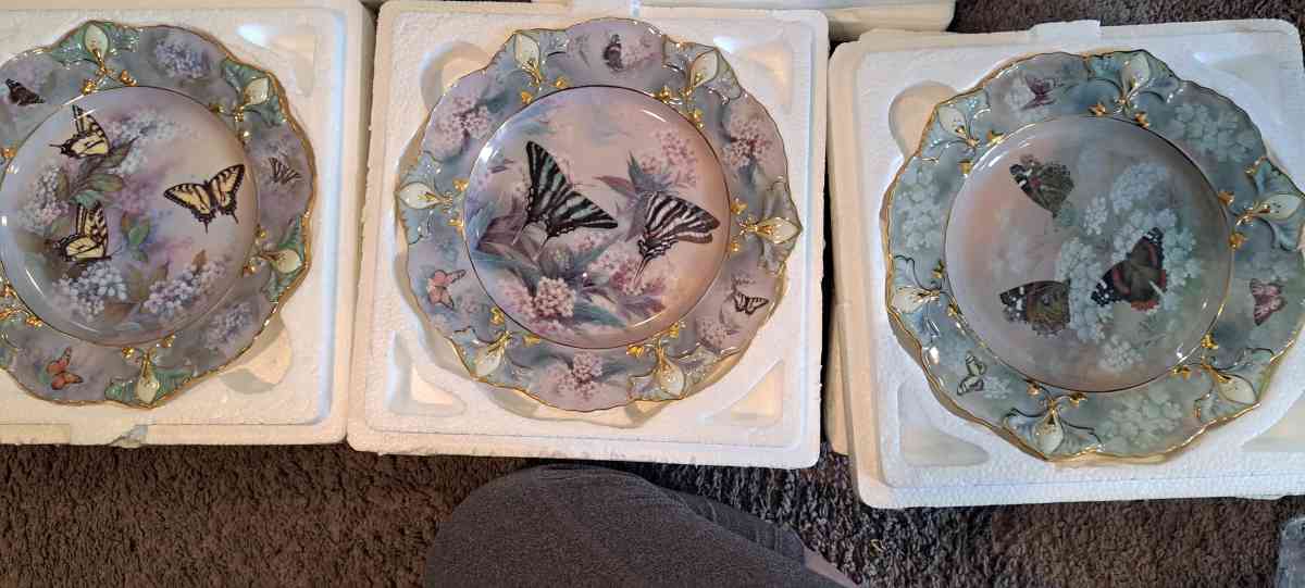 Bradford Exchange butterfly plate collection limited edition - Sewell, New Jersey - FleaMarketBay