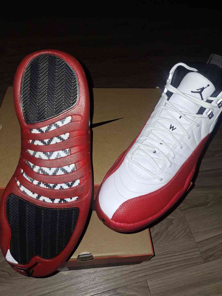 2 pairs of jordan 12s cherry Both size 12 - Fort Worth, Texas - FleaMarketBay