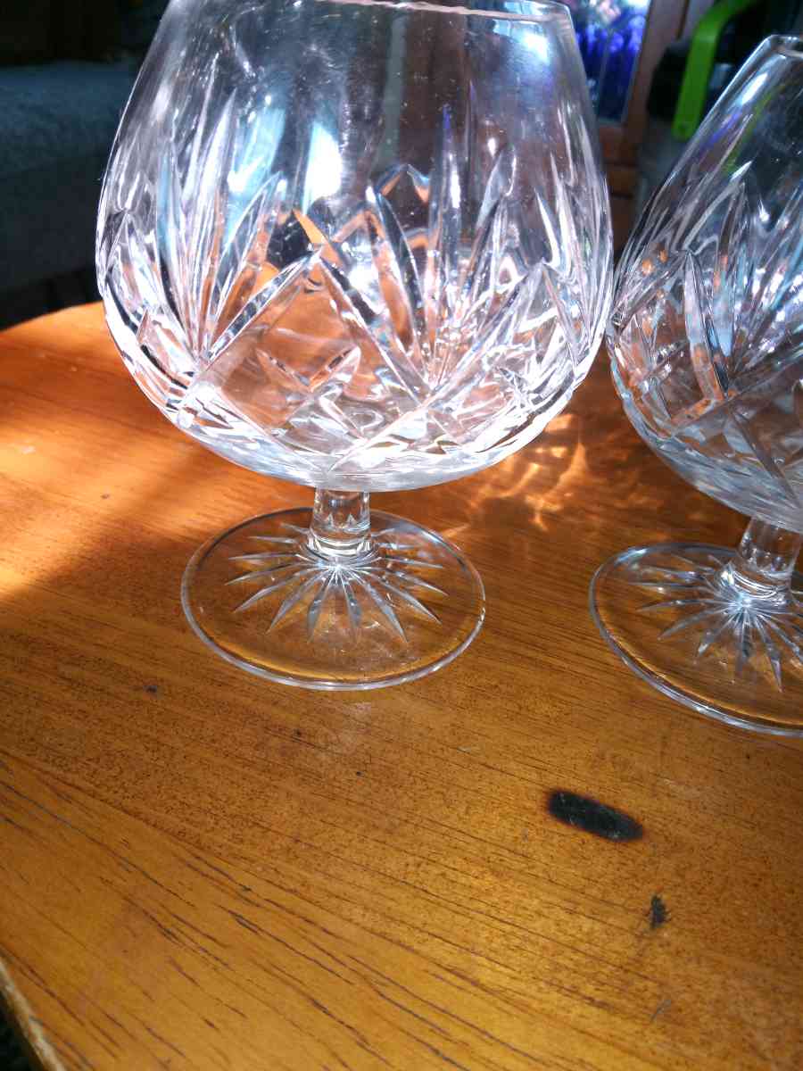 2 Crystal Brandy Snifters - Pawtucket, Rhode Island - FleaMarketBay