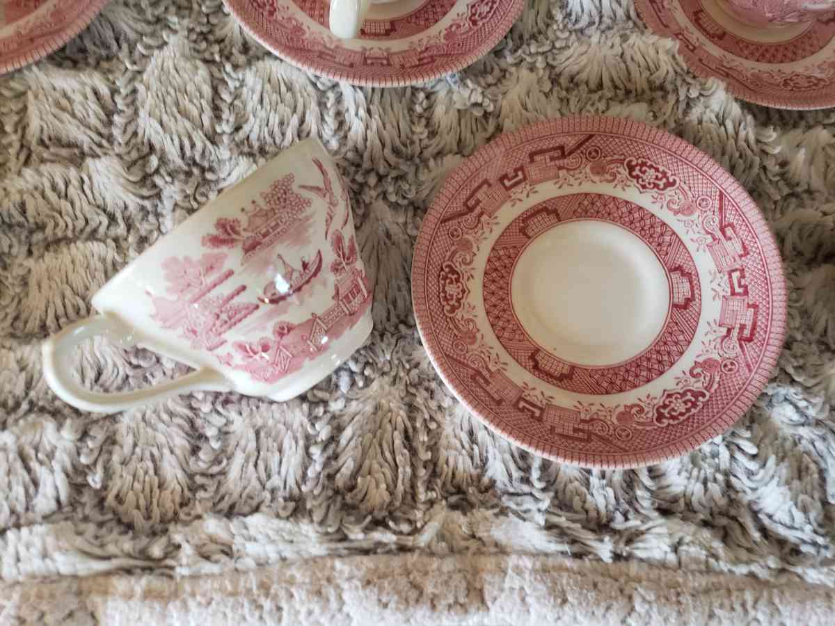 Churchhill Willow Rose Pink China made in England - Adamsville, Alabama - FleaMarketBay