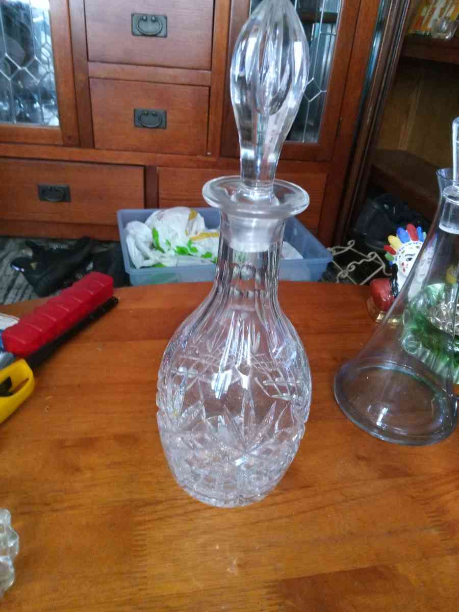Vintage Crystal Decanter - Pawtucket, Rhode Island - FleaMarketBay