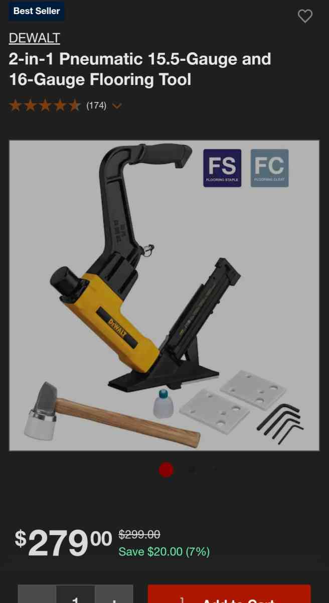 dewalt floor nailer - San Antonio, Texas - FleaMarketBay