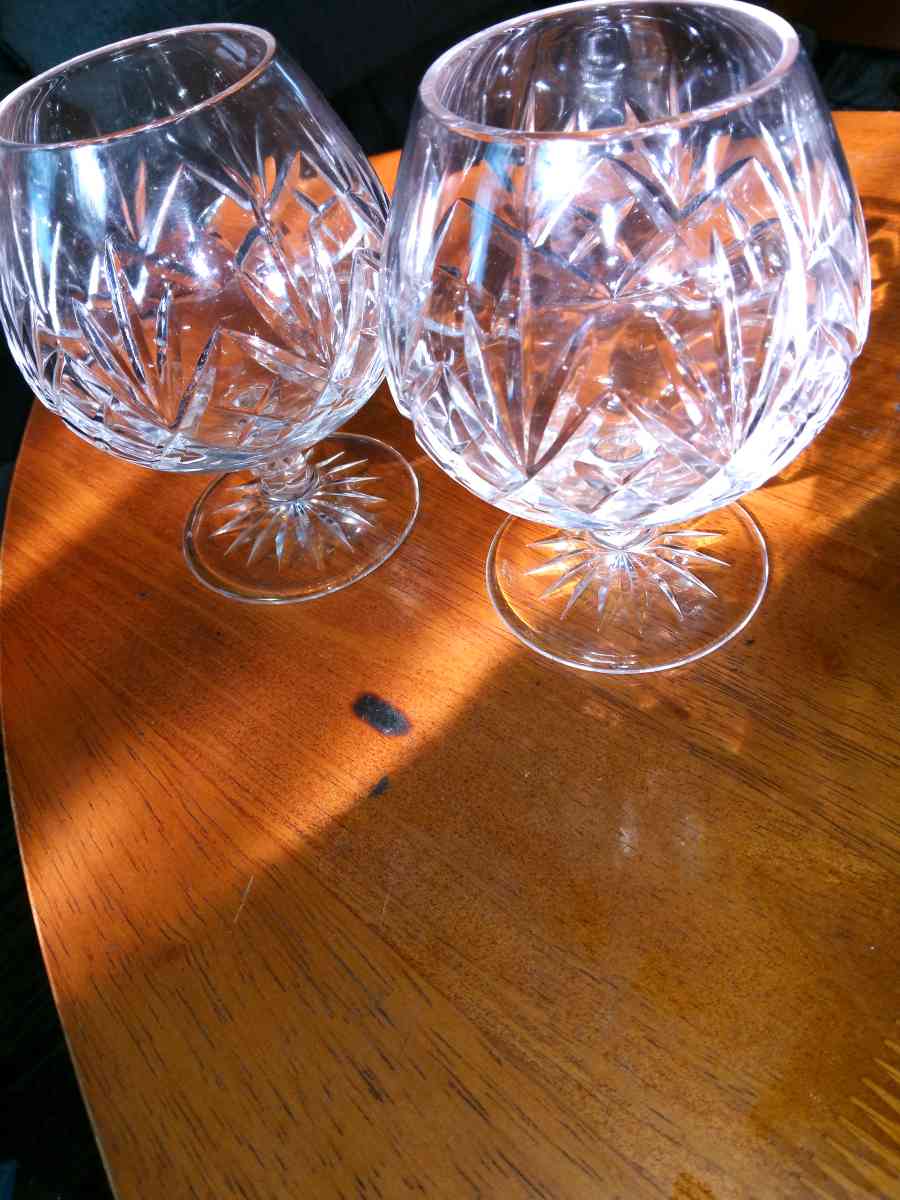 2 Crystal Brandy Snifters - Pawtucket, Rhode Island - FleaMarketBay