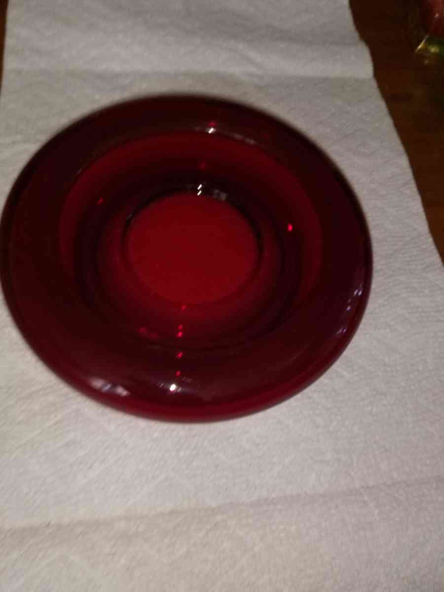 vintage Ruby bowl - Pawtucket, Rhode Island - FleaMarketBay