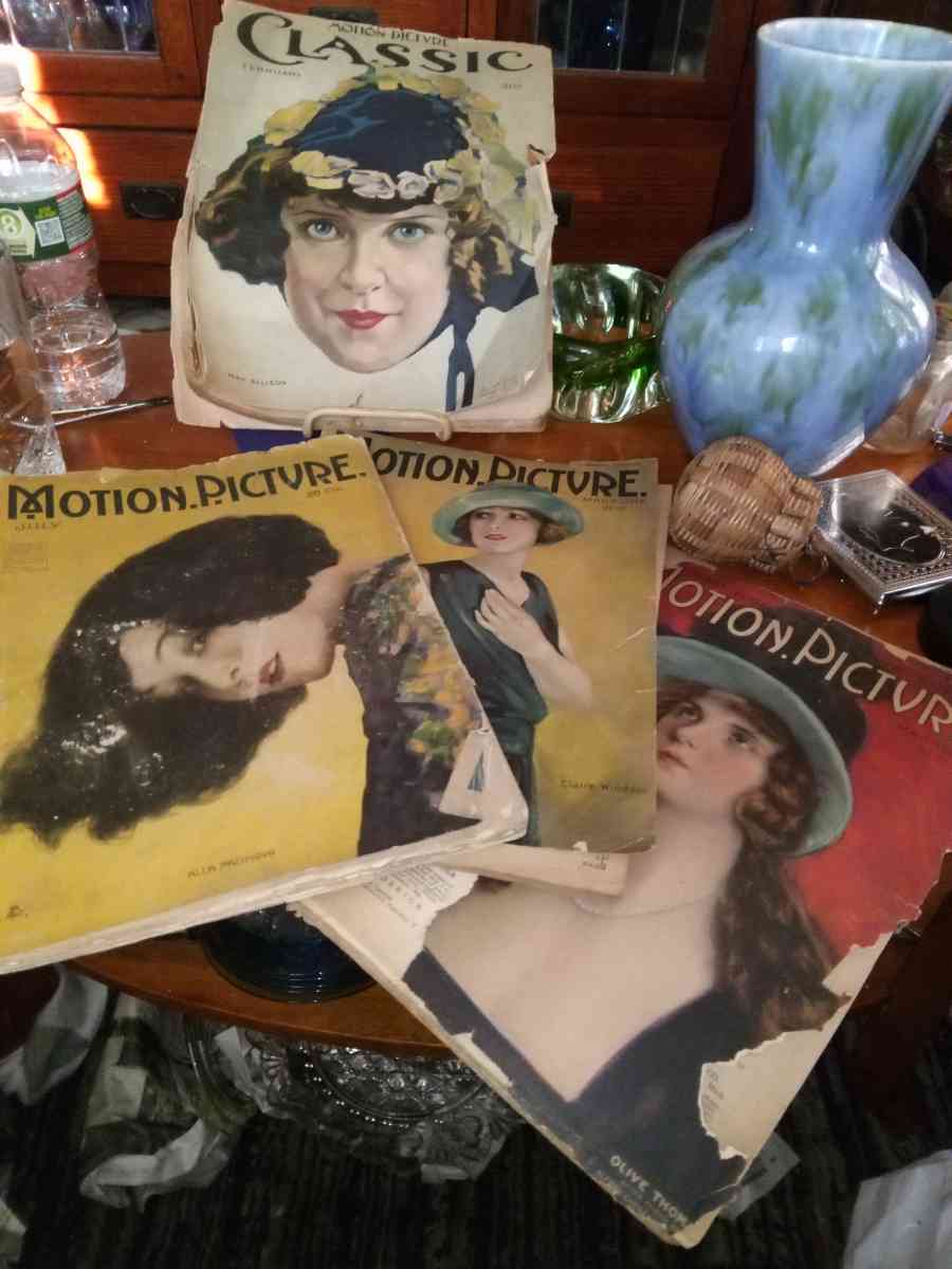 4 early 1900s Motion Picture Magazines - Pawtucket, Rhode Island