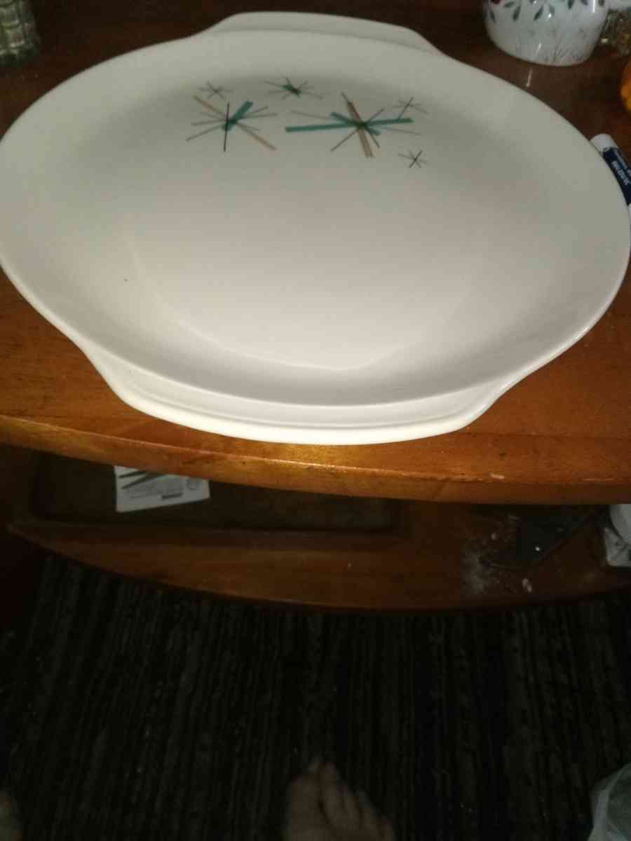 Salem China NORTHSTAR LARGE handled platter - Pawtucket, Rhode Island - FleaMarketBay