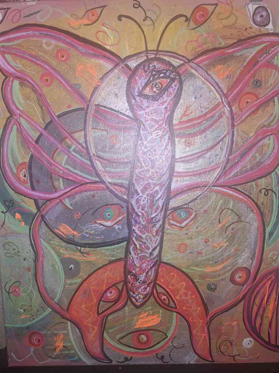 Abstract glow blacklist art canvas - Lawton, Oklahoma - FleaMarketBay