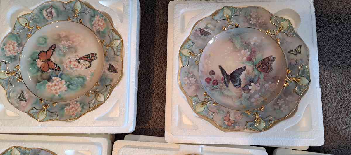 Bradford Exchange butterfly plate collection limited edition - Sewell, New Jersey - FleaMarketBay