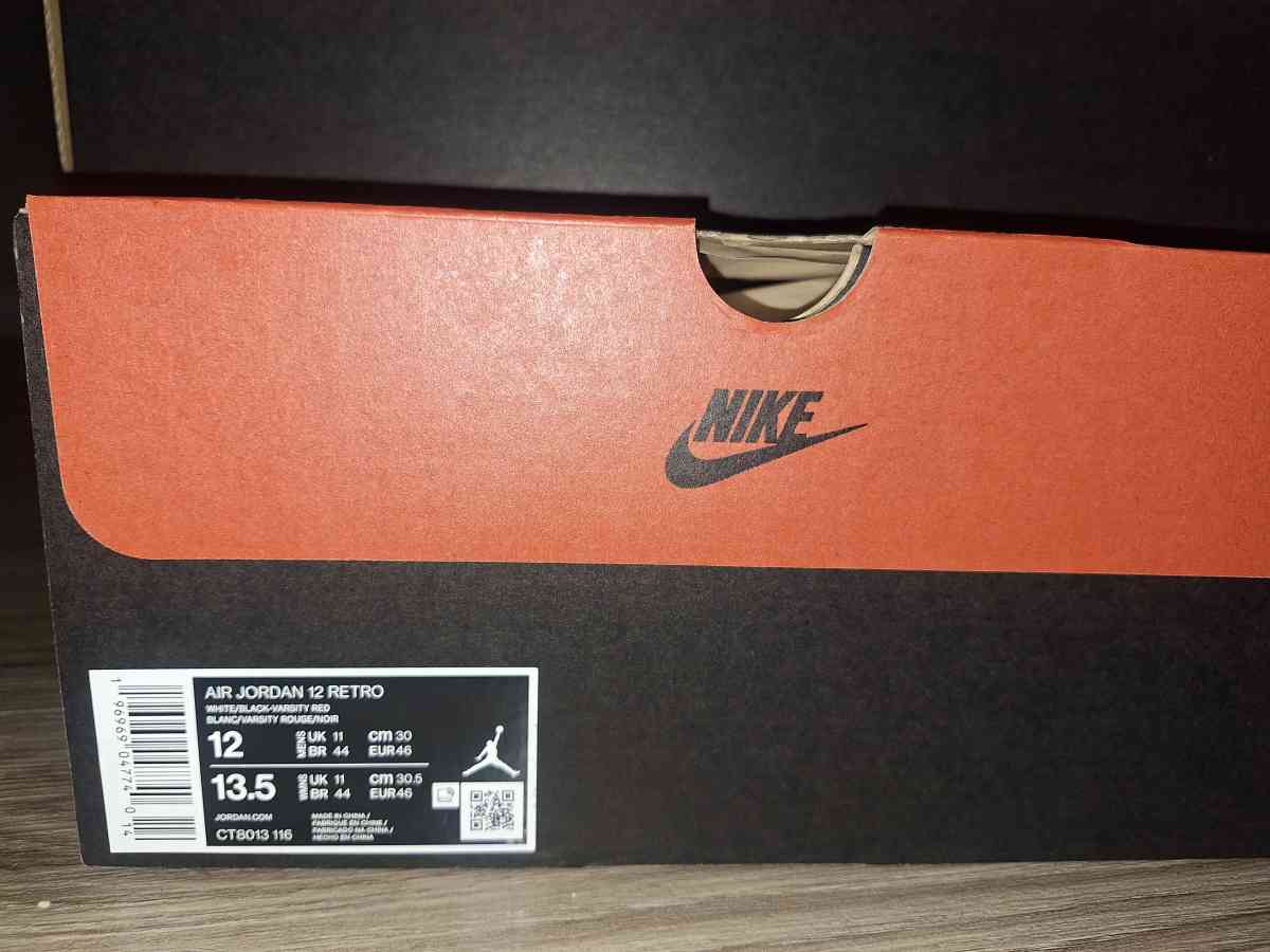 2 pairs of jordan 12s cherry Both size 12 - Fort Worth, Texas - FleaMarketBay