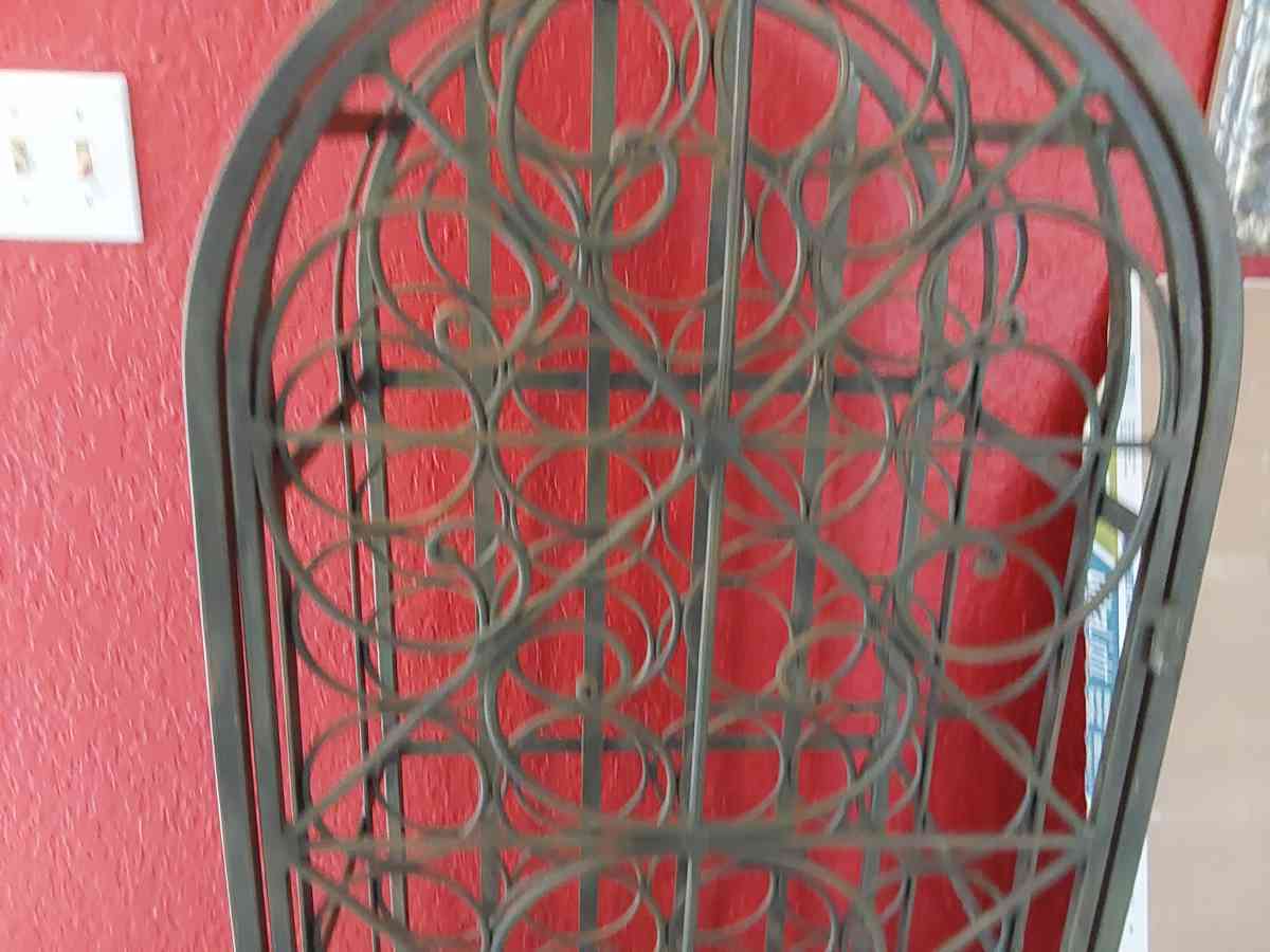 Free standing wine rack 45 bottles Holder Metal vintage - Fort Lauderdale, Florida - FleaMarketBay