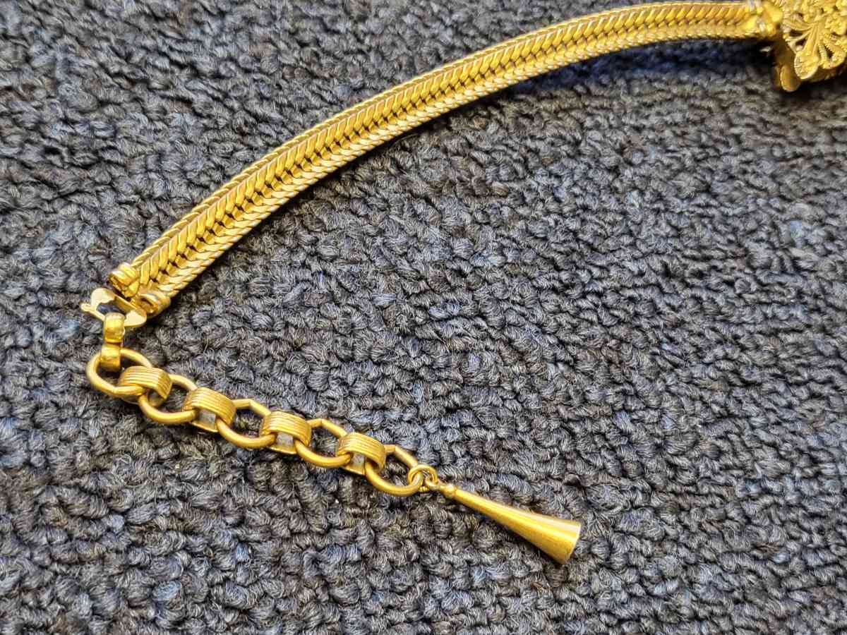 antique Victorian Gold Filled fire oak tassel chain fob - Janesville, Wisconsin - FleaMarketBay
