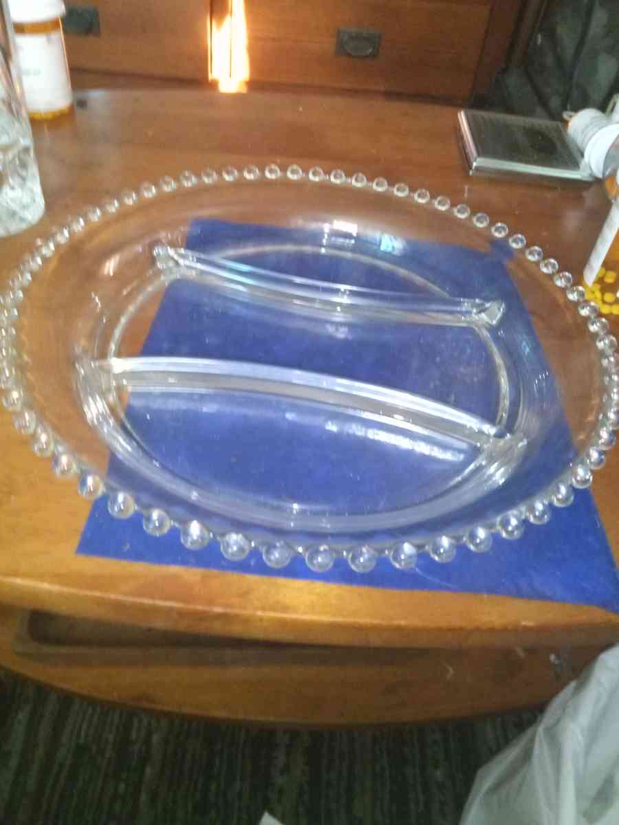 Candlewick 3 Part Relish - Pawtucket, Rhode Island - FleaMarketBay