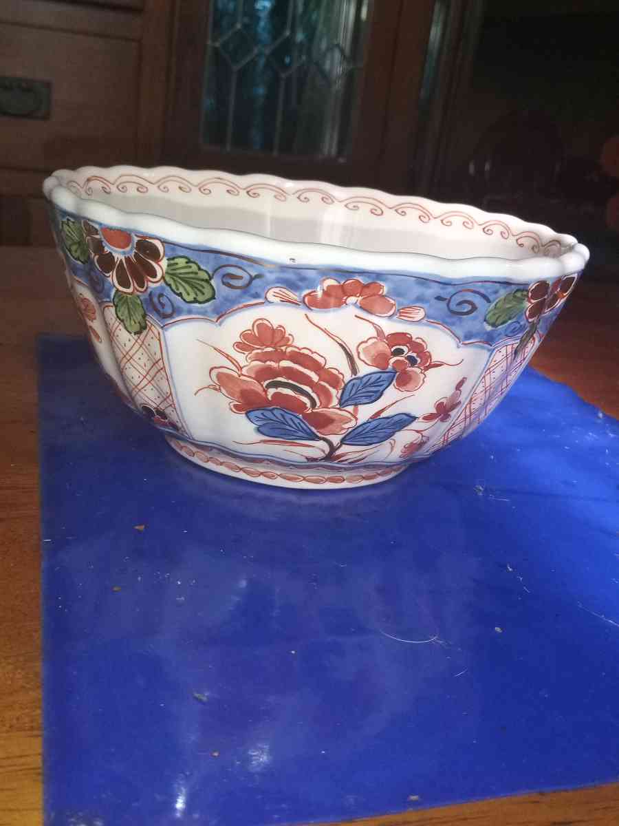Pijnacker Delftware IMARI STYLE BOWL - Pawtucket, Rhode Island - FleaMarketBay
