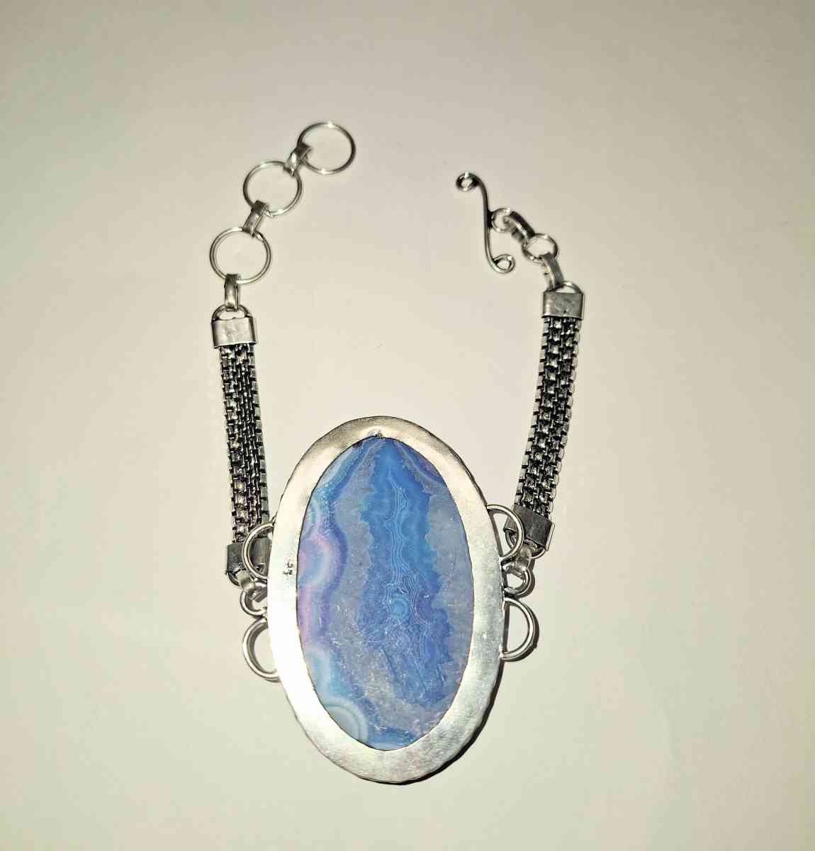 dragon veins agate bracelet 925 silver  New - Yulee, Florida - FleaMarketBay