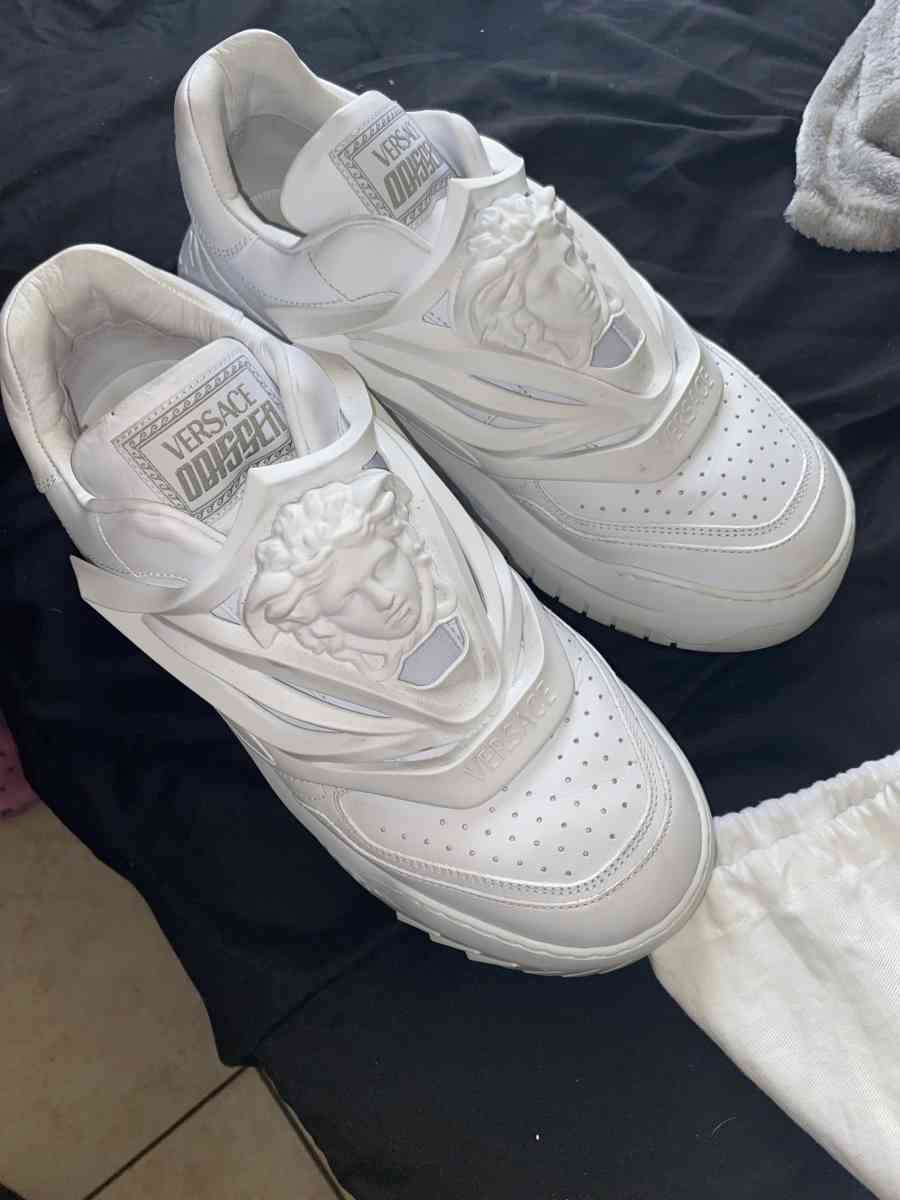 VERSACEWhite Odissea Sneakers - Tampa, Florida - FleaMarketBay