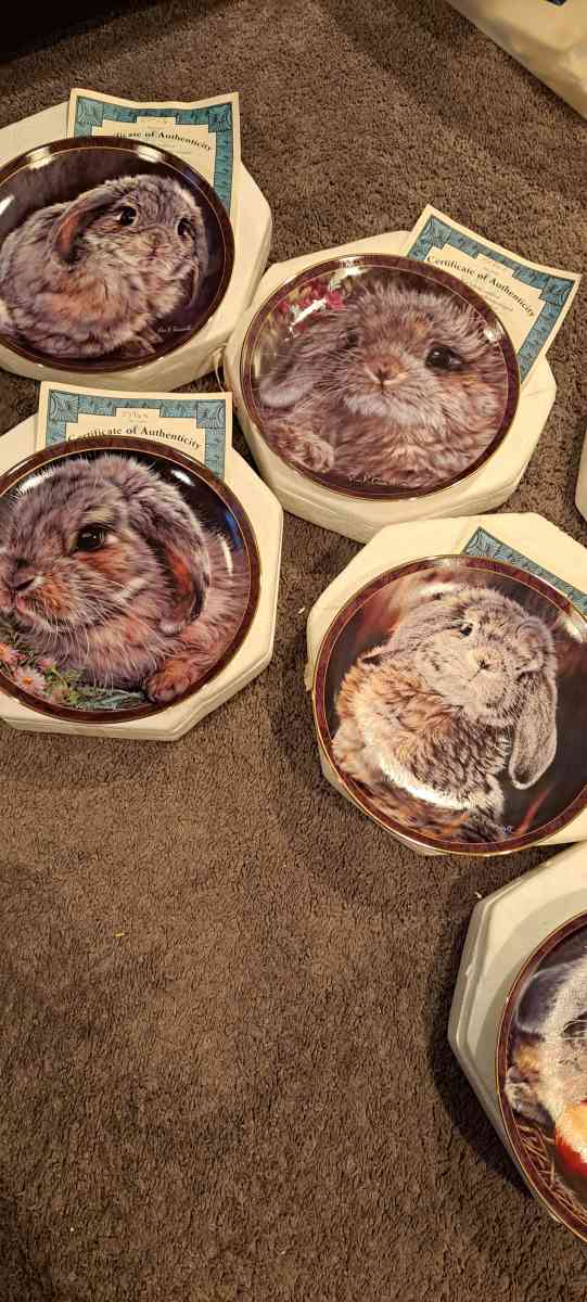 Bradford Exchange bunny tales limited edition plates - Sewell, New Jersey - FleaMarketBay