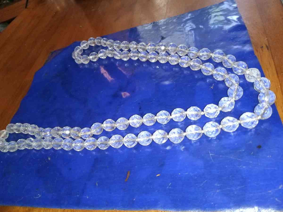 Vintage Crystal Opera Length 18 inches - Pawtucket, Rhode Island - FleaMarketBay