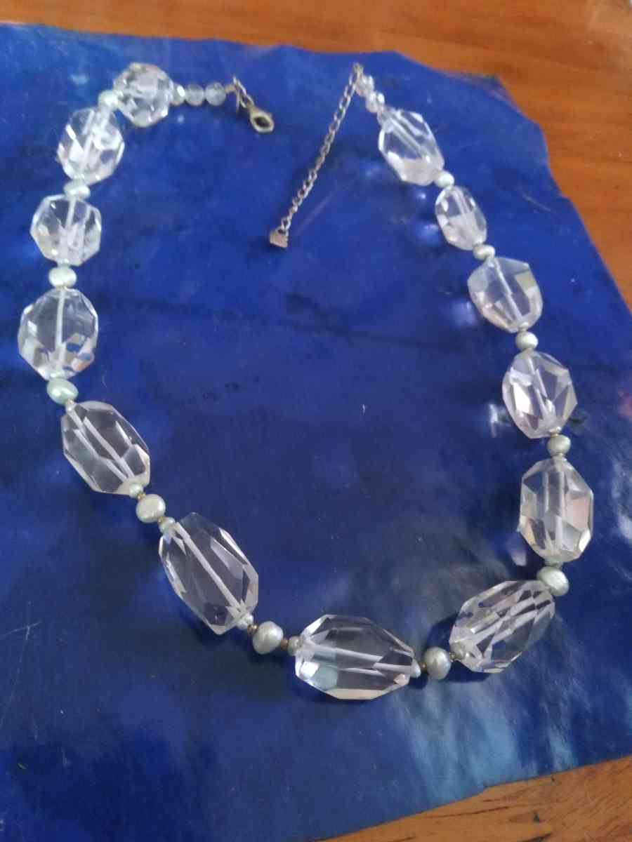 Donna Dressler Faceted Rock Crystal necklace - Pawtucket, Rhode Island
