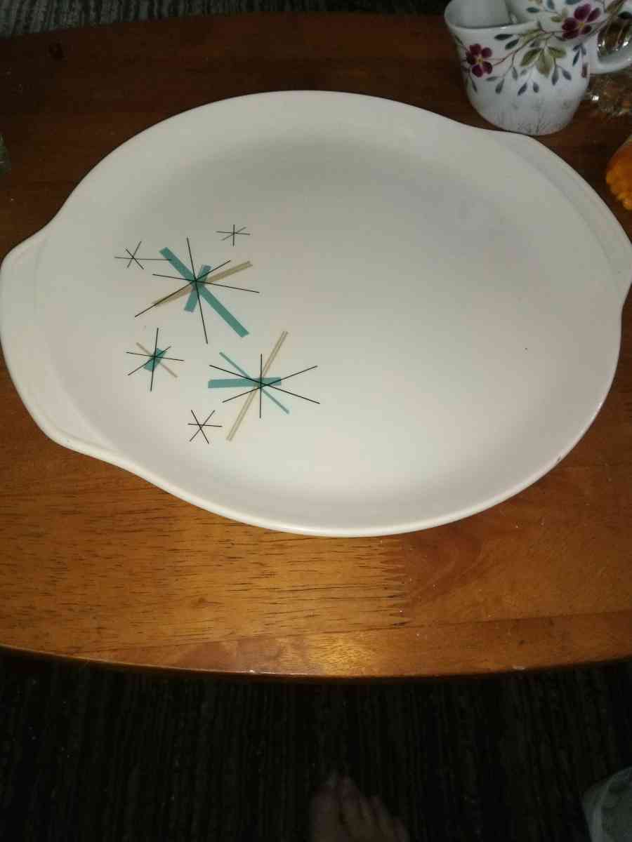 Salem China NORTHSTAR LARGE handled platter - Pawtucket, Rhode Island