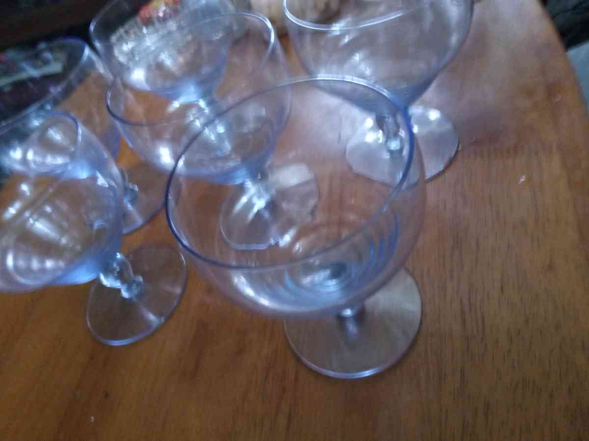 6 Kosta Boda Ice Blue wine glasses - Pawtucket, Rhode Island - FleaMarketBay